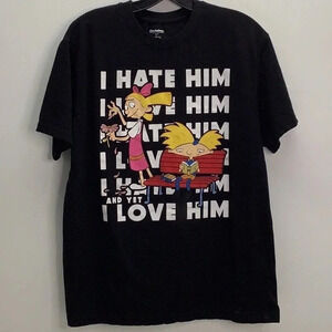 Nickelodeon Size Large Hey Arnold Graphic Tee. Preowned